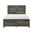 Lenior-(3) Queen Platform Bed with Footboard Storage image