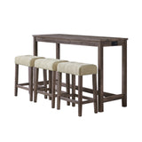 Oak Lawn Bar Table Single Pack (Table + Three Stools)