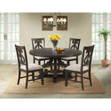 Stone Round Dining Set-Round Table & Chairs