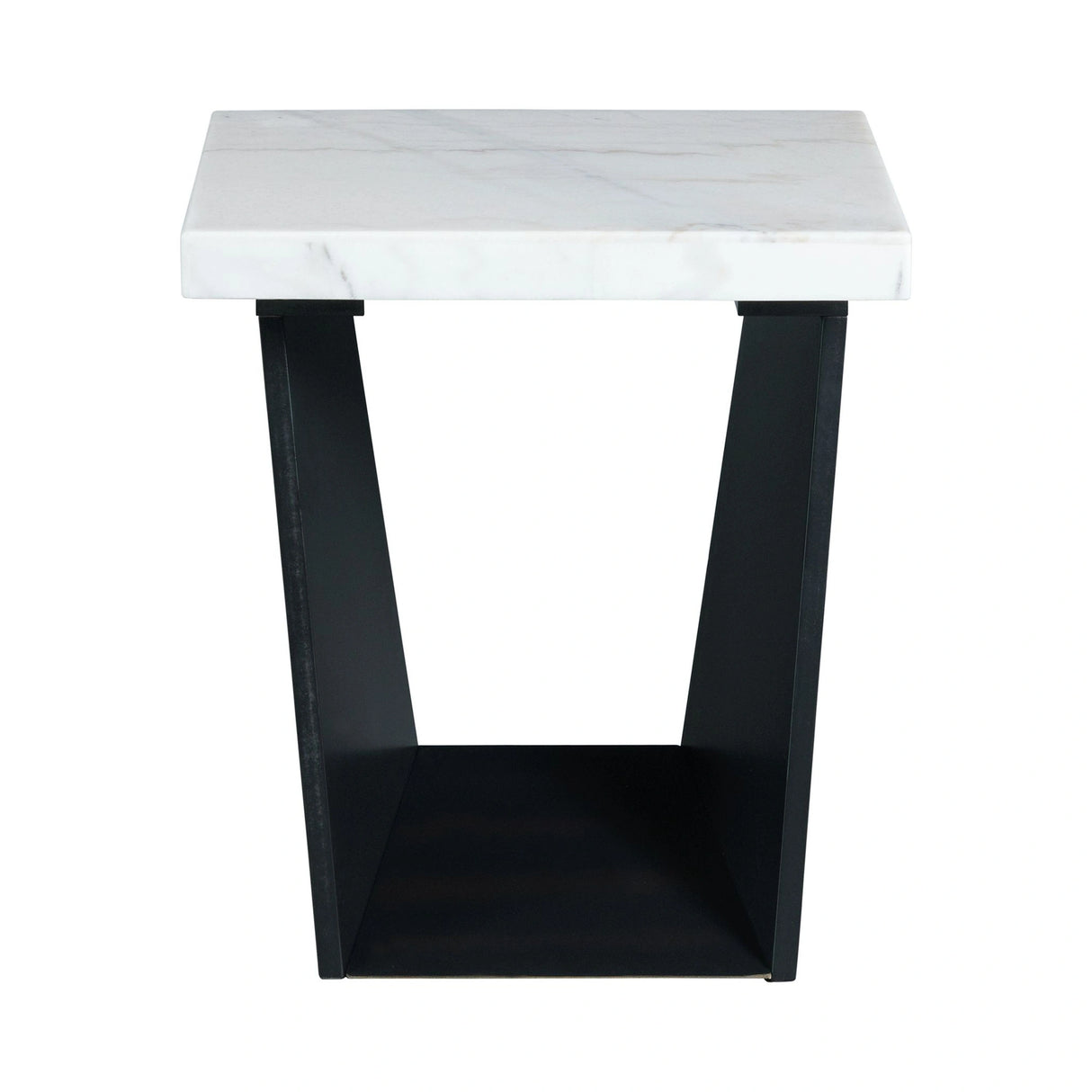 Beckley End Table Complete in Marble Top