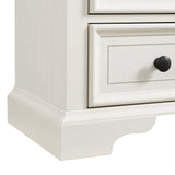 Eastwood Youth 5-Drawer Chest in Brown and Off-White