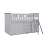 Orion-(6) Low Loft Bunk with Bookcase and 2 Dressers image
