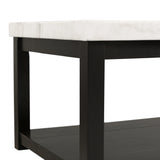Marcello White Rectangular Coffee Table W/ Casters ISTA3 Packaging