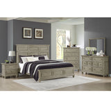 Whit-Ash Panel Bedroom Set in Light Grey