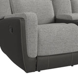 Hornet 3PC Sectional Set with Console and 2 Recliners