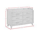 Malia Dresser and Topper in Walnut