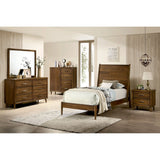Malibu Panel Bed in Walnut