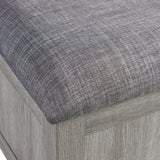 Uster Coffee Table W/Four storage Stools Grey