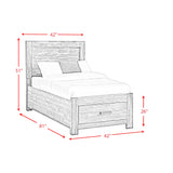 Warner Platform Storage Bed