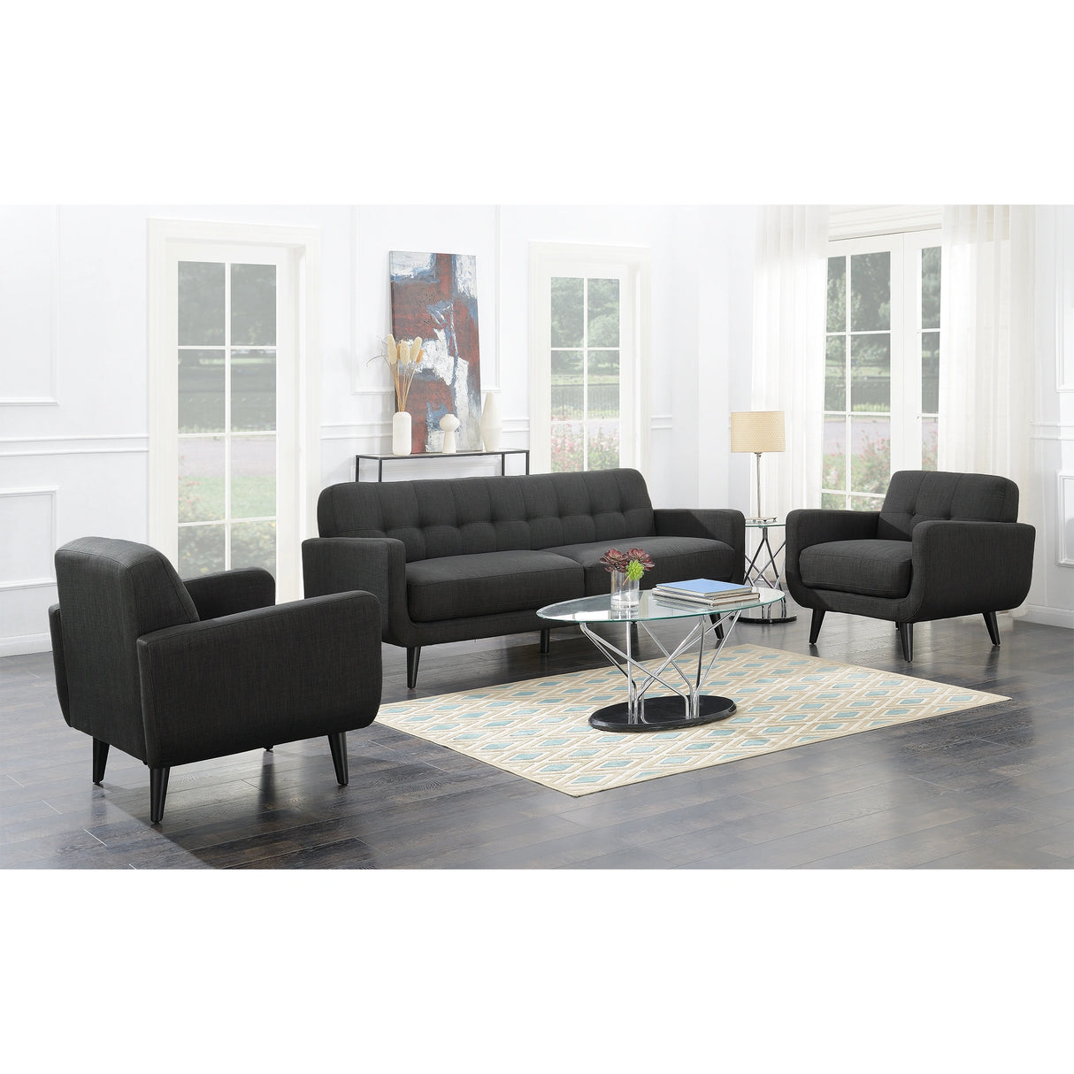 Hadley 4480 KD Chair Heirloom Charcoal
