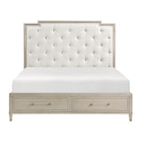 Genoa-(3) Queen Platform Bed with Footboard Storage image