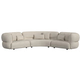 Four Seasons LHF Loveseat in Woolen Camel with 2 Pillows