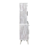 Rogen Rustic Buffet & Hutch with LED in Rustic White
