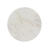 Sylvie Occasional Table Set with White Faux Marble Top and Base
