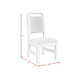 Ridgemont Standard Height Dining Set in Black with Grain-Table and Four Grey Fabric Chairs