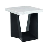 Beckley End Table Complete in Marble Top