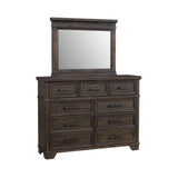 Colorado City Dresser and Mirror Set in Charcoal