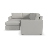 Flex 4-Seat Sectional with Standard Arm and Ottoman