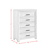 Ellen Panel Bedroom Set in White