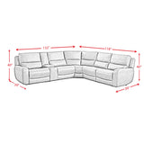 Saber Modular Power Motion Recliner in Texas Granite