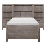 Woodrow-4pc Set Twin Wall Bed with Toy Boxes (TB+2PNS+TFT) image