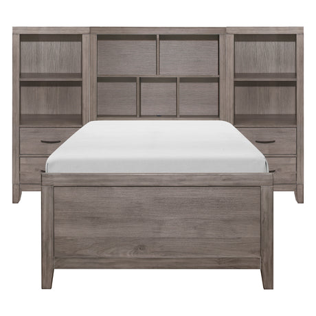 Woodrow-4pc Set Twin Wall Bed with Toy Boxes (TB+2PNS+TFT) image
