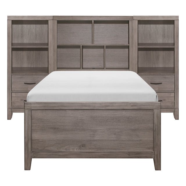 Woodrow-4pc Set Twin Wall Bed with Toy Boxes (TB+2PNS+TFT) image