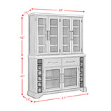 Montrose Server and Hutch with LED Light in Espresso and Brown