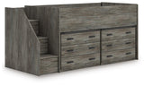 Frandern Loft Bed with Drawer Storage