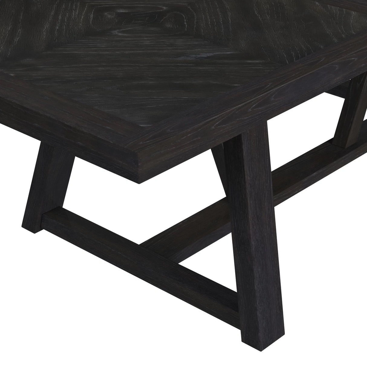 Transcend Standard Height Dining Set in Charcoal-Table and Four Chairs