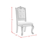 Madison Park Dining Side Chair with Beige Fabric in Walnut (2 Per Carton)