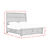 Colorado City Storage Bed in Charcoal