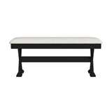 Tulane 6PC Dining Set with Table, 4 Chairs, and Bench in Oak and Black
