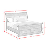 Park Ridge Sleigh Storage Bedroom Set