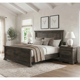 Park Ridge Bedroom Set with 2 Nightstands in Charcoal