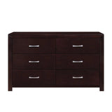 Edina 6 Drawer Dresser in Espresso-Hinted Cherry 2145-5