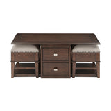 3500-30 - Cocktail Table with two Benches