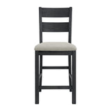 Garcia 5PC Counter Set with Table and 4 Chairs in Black