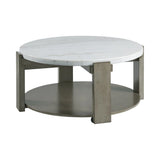 Rosamel Round Coffee Table in Ash Brown