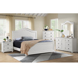Kona Panel Bed in White