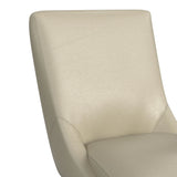Villanova Swivel Counter Stool with Beige PU in Espresso (2 Per Carton)