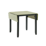 Martin 3 pc Drop Leaf Dining Set (Black Base)