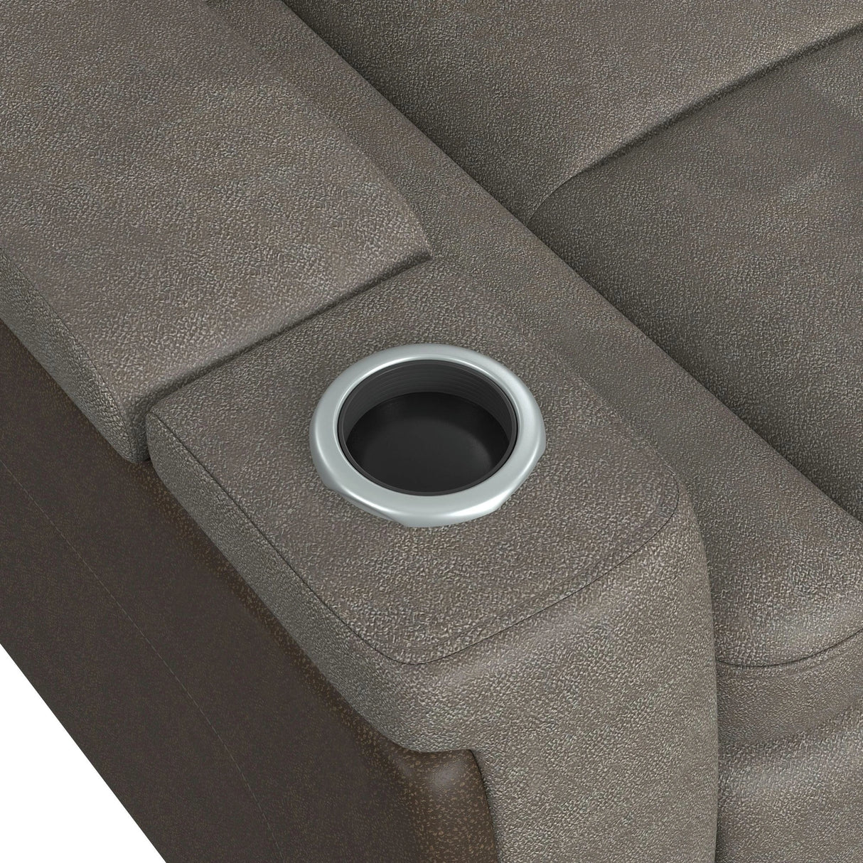Lantana 3PC Living Room Set in Rocky Grey/Brown-Sofa, Loveseat & Recliner