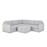 Flex 5-Seat Sectional with Narrow Arm and Storage Ottoman - 5000003371