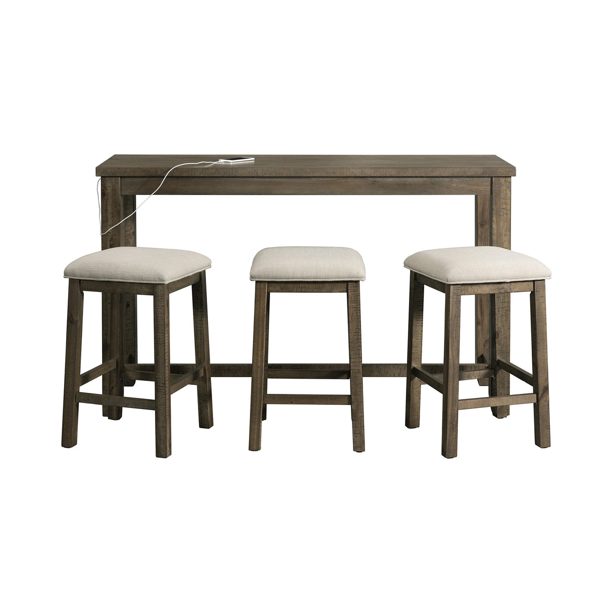 Stone Occasional Bar Table Single Pack (Table + Three Stools)
