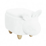Rabbit Storage Stool in White