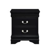 Mayville 2 Drawer Nightstand in Black 2147BK-4