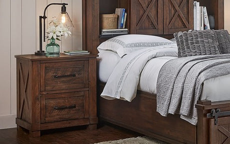 SUVRT5750 Nightstand With RS USB - Rustic Timber