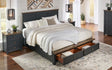STOBL5131 King Storage Bed - Chicory/Black Finish