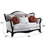 Loveseat w/6 Pillows